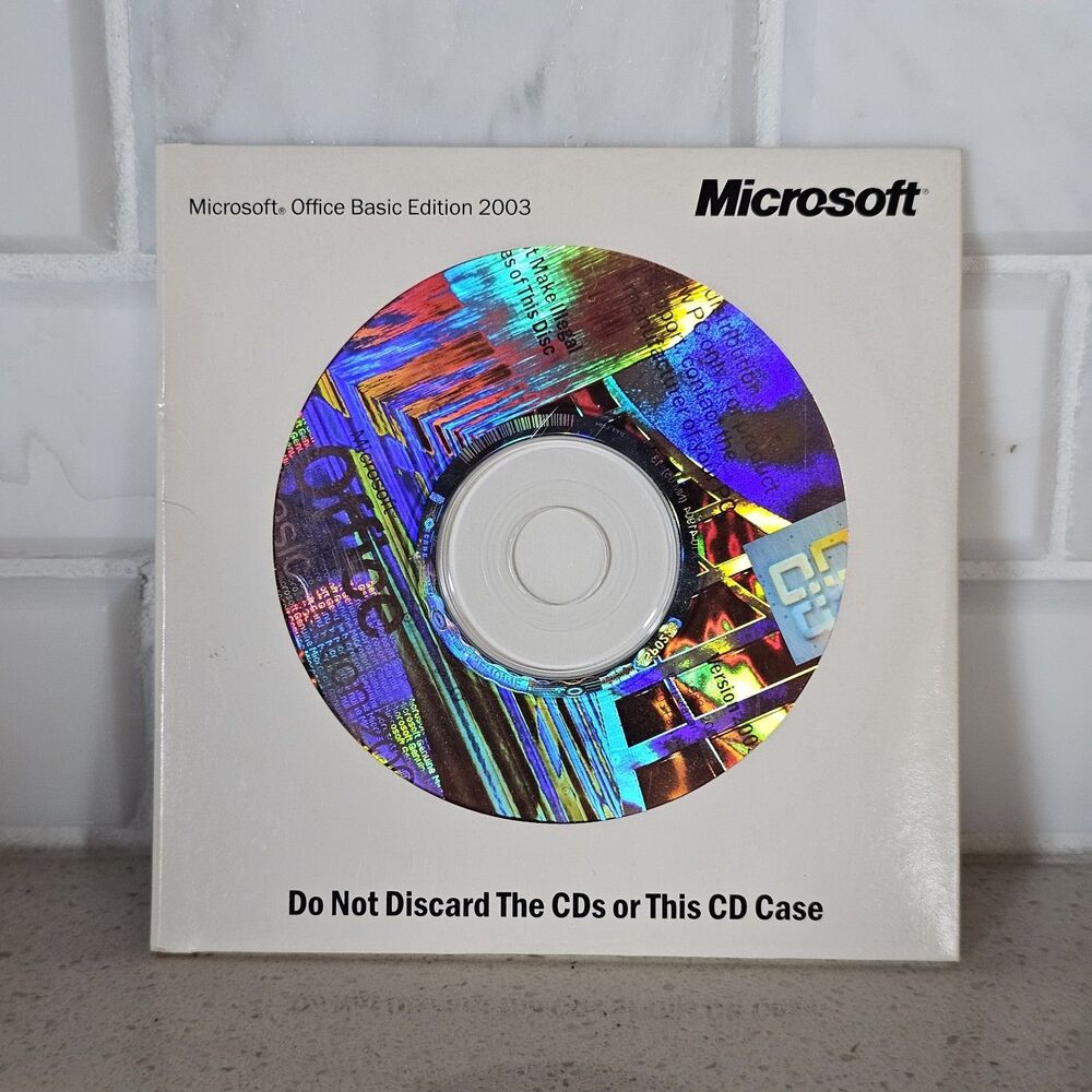 Microsoft Office Basic Edition 2003 Brand New w/ Product Key